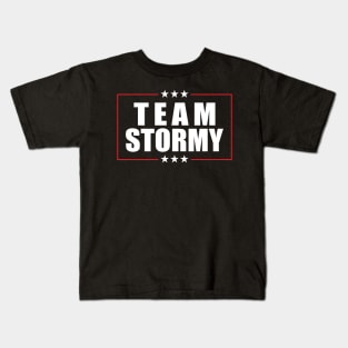 Team Stormy (Red Border) Kids T-Shirt